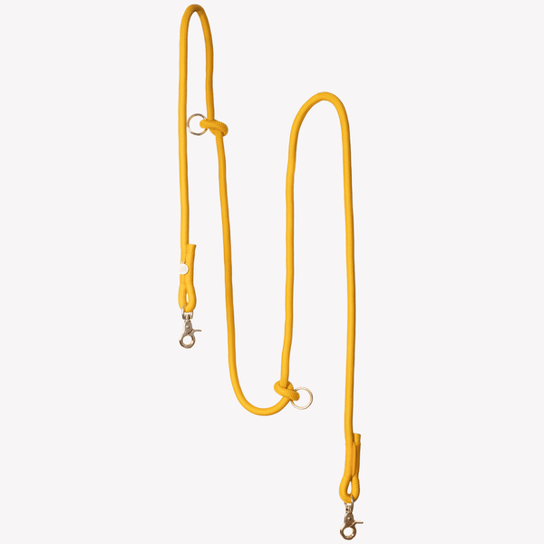 Yellow - Hands Free Braided Dog Leash – Dog Leashes by FURLOU